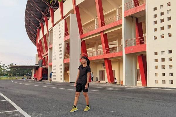 Stadion Sultan Agung Stadion Sultan Agung menjadi tempat jogging di Bantul Yogyakarta. (Foto: IG/Fitrianaokta)