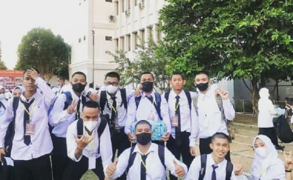 Mahasiswa baru di Universitas Muhammadiyah Bangka Belitung. (Foto: Instagram @amal.fadhilah)