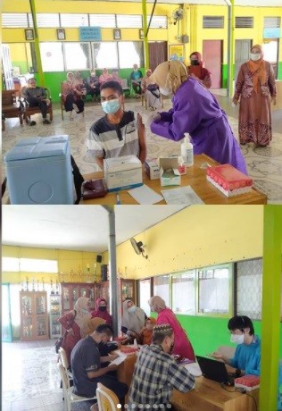 Tempat Vaksin di Banjarmasin, Puskesmas Alalak Selatan (Foto: Instagram/Tempat Vaksin di Banjarmasin)