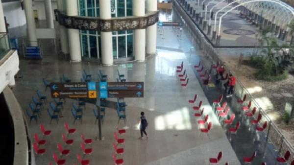 Bandara Ngurah Rai Bali masih sepi dari turis asing. (Foto: MNC/Chusna)