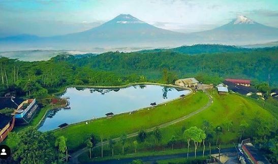 Embung Tlogopucung di Temanggung. (Foto: Instagram)