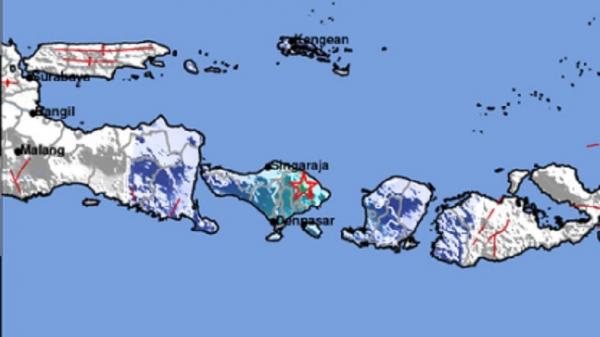 Gempa Bumi Magnitudo 4,8 Guncang Karangasem, Berpusat Di Darat