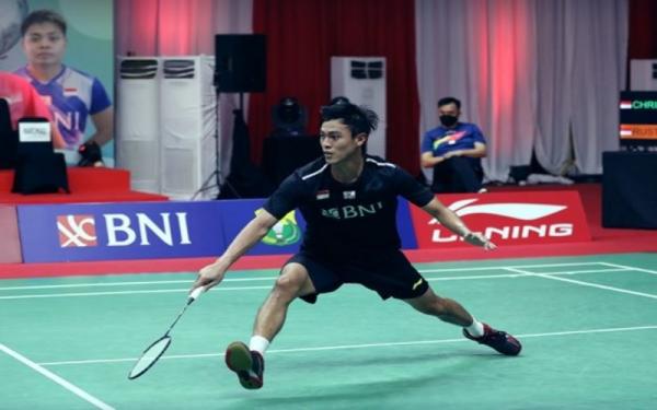 Shesar Hiren Rustavito Pebulu tangkis tunggal putra Indonesia, Shesar Hiren Rustavito. (Foto: Twitter/@INABadminton)