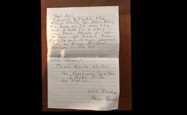 Bule bunuh diri bali Surat wasiat korban yang ditemukan di hotel tempatnya menginap. (Foto: iNews/Ketut Catur)