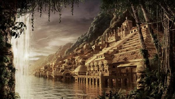 Legenda Kota Paititi, kota indah dengan bangunan berlapis emas dan disebut hilang. (Sumber: paititieldorado.fr)