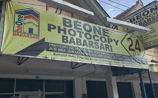 beone photocopy 10 tempat print di Jogja ini bertarif murah dan buka 24 jam. (Foto: kisahkampus.wordpress.com)