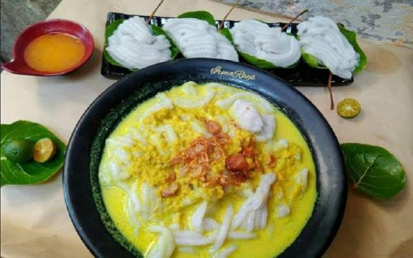 Lakso salah satu makanan yang dapat dinikmati di Tanjung Batu Ogan Ilir. (Foto:Ist)