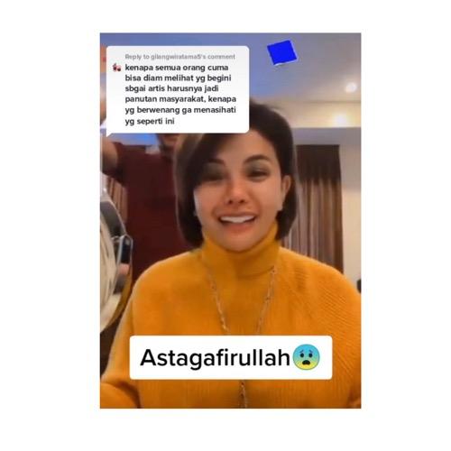 Nikita Mirzani dikritik netizen.