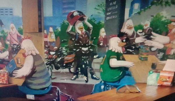  Tempat ini cocok untuk kongkow bersama teman. Tempat makan di Pasir Kaliki Bandung ini menawarkan olahan ayam yang lezat. (Foto: Rafi Naufal) 