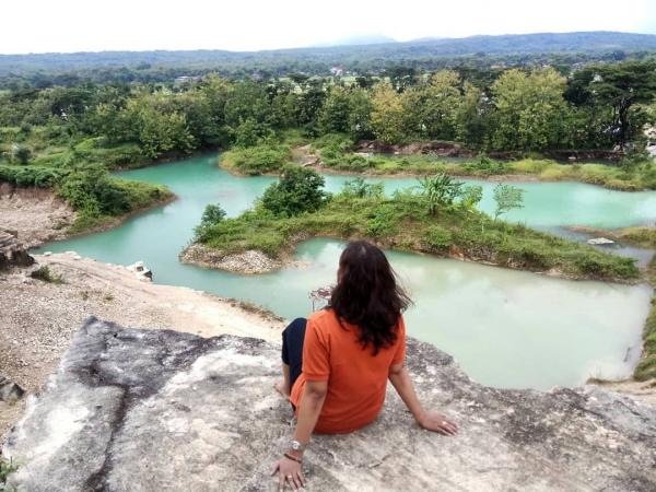  Telaga Biru Semin lokasinya di Ngentak, Candirejo, Semin, Gunungkidul. (Foto : @ yn.wulansari)