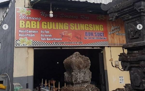 Warung Babi Guling Selingsing Warung Babi Guling Selingsing Tabanan Bali (Foto: IG @sugirisulistya)