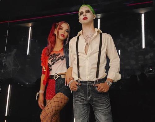 Alyssa Daguise dan Al Ghazali saat merayakan halloween.