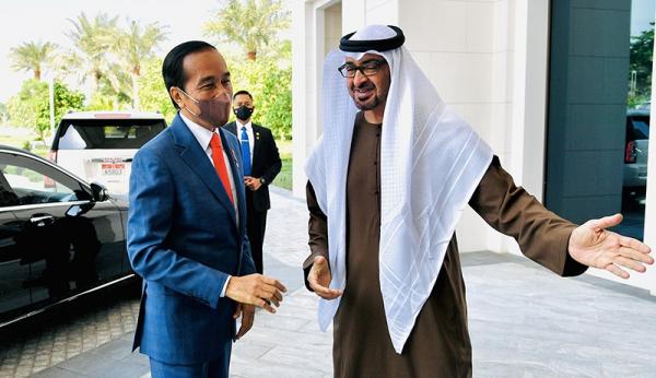 Saat Presiden Jokowi Lewati Joko Widodo Street di Abu Dhabi