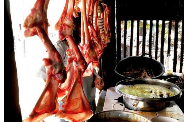  Sate Klatak Mas Rangga berada di Jalan Imogiri Timur, Blawong I, Trimulyo, Jetis, Bantul. (Foto : @djatibedjo)