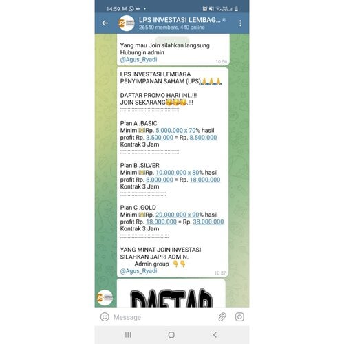 Penipuan mengatasnamakan LPS. (Foto: dok LPS)