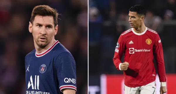 Lionel Messi ke PSG dan Ronaldo ke Man United. (Foto: Sport Bible)