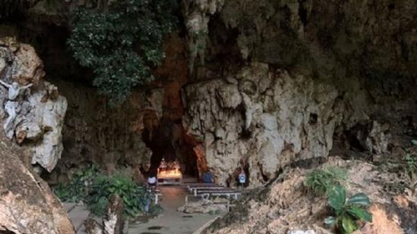 Tempat Ibadah Katolik di Jogja Gua Maria Tritis Tempat Ibadah Katolik di Yogyakarta, Gua Maria Tritis. (Foto: Demetria Agata Pranestiti )
