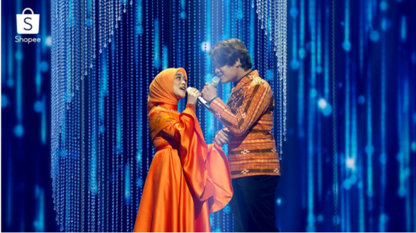 Lesti Kejora dan Rizky Billar tampil di TV Show Shopee 11.11 Big Sale. (Foto: istimewa)