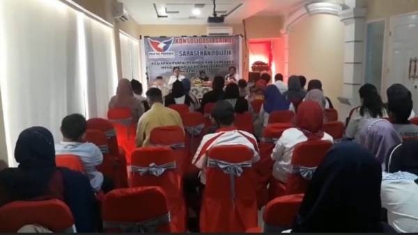 DPD Partai Perindo Enrekang menggelar pendidikan politik. (Foto: iNews TV/Jufri Tonapa)