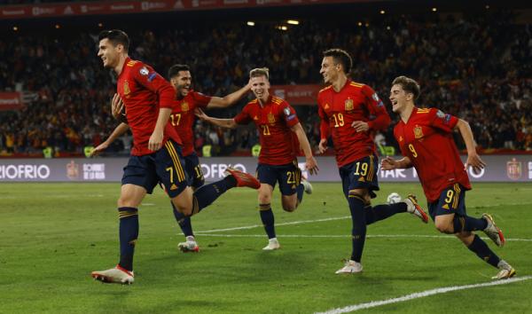 Spanyol Timnas Spanyol melibas Swedia 1-0 pada matchday terakhir Grup B Kualifikasi Piala Dunia 2022 Zona Eropa, Senin (15/11/2021) dinin hari WIB. (Foto: REUTERS/Marcelo Del Pozo)