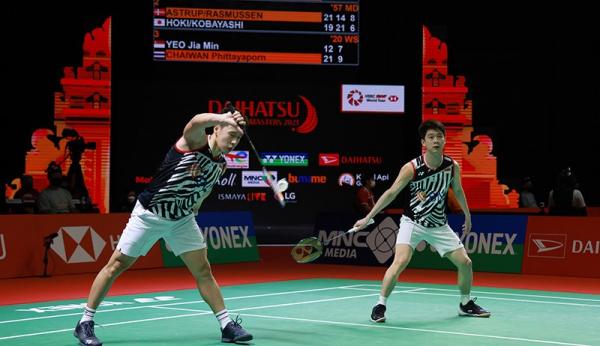 19 Ant Kevin Marcus 2  Semifinal Indonesia Masters 2021 live di iNews, Sabtu (20/11/2021). Minions senjata pamungkas tuan rumah. (Foto: MNC Media)
