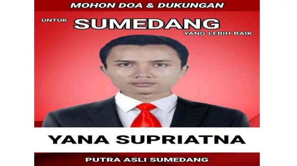 MEME YANA1 Yana Supriatna dibuat meme seolah seorang mencalonkan diri sebagai kepala daerah. (Foto: ISTIMEWA)