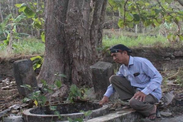 Blumbang Banyuurip di Dusun Banyuurip, Jatimulyo, Dlingo Bantul. Lokasi ini diyakini masyarakat sebagai tempat dimandikannya Sunan Geseng. (Foto : Dok SindoNews)