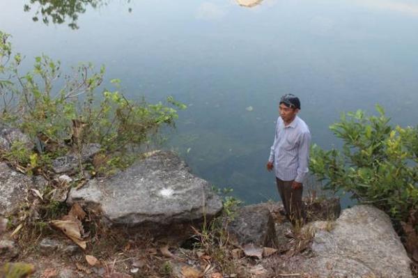 Sendang Pocot berada di Sungai Oyo, Banyuurip, Jatimulyo, Bantul, lokasinya berada di sebalah timur Blumbang Banyuurip. (Foto : Dok SindoNews).