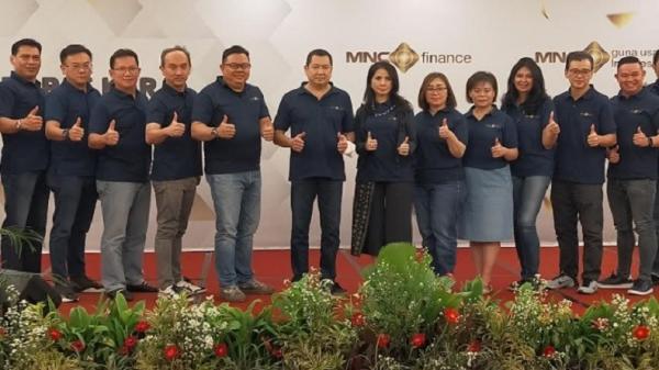 MNC Finance dan MNC Guna Usaha Indonesia HUT ke-32 sekaligus menggelar Rakernas 2022 di Hotel Lido Lake Resort, Kabupaten Bogor, Sabtu (20/11/2021).  (Putra Ramadhani).