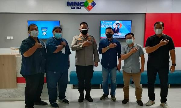 polresta sidoarjo Kapolresta Sidoarjo Kombes Pol Kusumo Wahyu Bintoro saat berkunjung ke Biro iNews Jatim, Selasa (23/11/2021). (Foto: iNews.id/Pramono Putra).