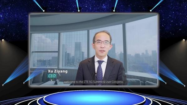 CEO ZTE Xu Ziyang dalam 5G Summit and User Congress 2021. (Foto: ZTE)