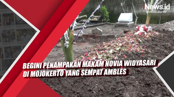 Video Begini Penampakan Makam Novia Widyasari di Mojokerto yang Sempat Ambles
