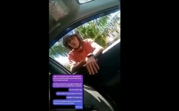 Pemerasan Viral Pontianak 2 Aksi pemerasan pelaku direkam korban. (Tangkapan layar Instagram)