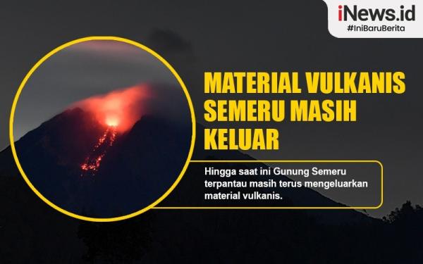 material vulkanis Gunung Semeru