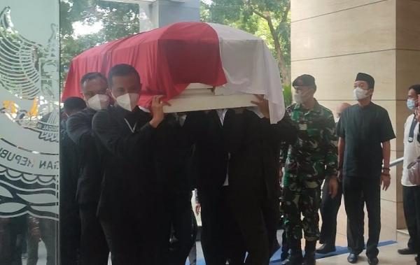 Begini suasana penghormatan terakhir Harry Azhar di BPK. Foto: Iqbal DP