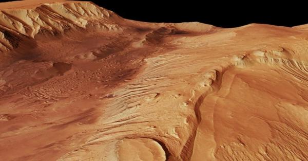 Trace Gas Orbiter Finds Canyons on Mars Filled With Ice Water