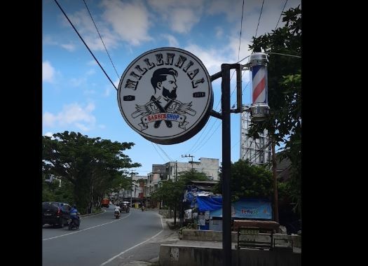 Millenial Barbershop di Balikpapan. (Foto: ist)