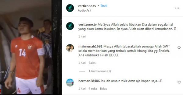 Asnawi Mangkualam Viral Asnawi Mangkualam zikir sebelum tanding. Warganet merespons dengan berbagai komentar positif. (Foto: Tangkapan Layar IG/vertizone.tv)