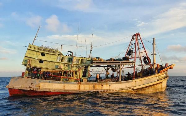 75 Kapal Asing Curi Ikan di Indonesia selama 2021, Terbanyak Vietnam dan Malaysia
