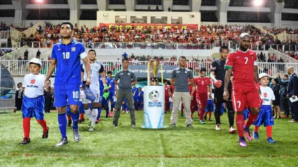 Timnas Indonesia akan melawan Thailand di final Piala AFF 2020. Ini salah satu laga final Indonesia vs Thailand di Piala AFF 2016. (foto: Twitter/Idextratime).