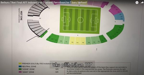 Pejuangan fans Indonesia kesuiltan beli tiket Final Piala AFF 2020. (foto: Youtube/Meriska Bunga).