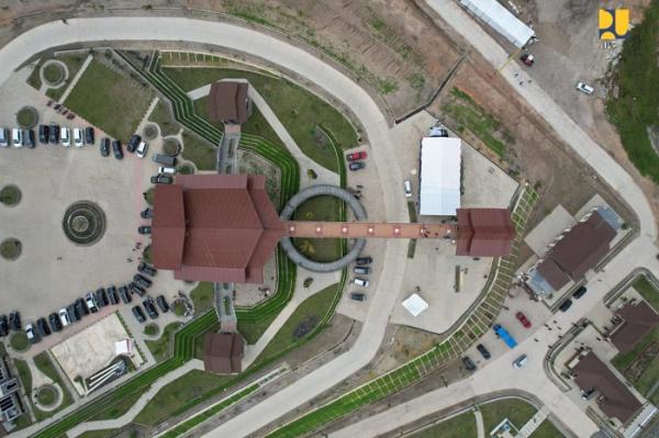 Penampakan udara kawasan Bendungan Ladongi, di Kabupaten Kolaka Timur, Sulawesi Tenggara. (Foto: Istimewa)