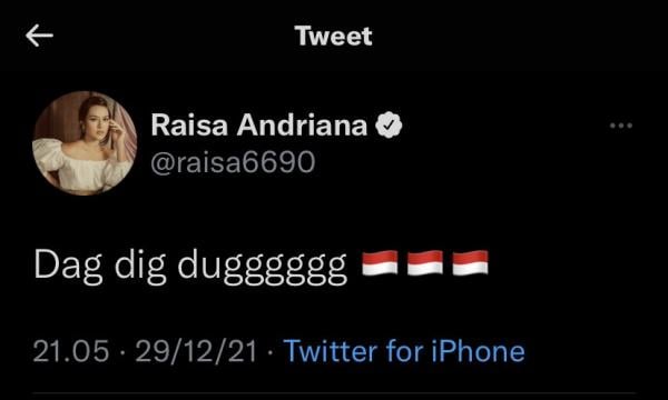 IMG 0326 Reaksi selebriti menonton pertandingan bola Indonesia melawan Thailand. (Foto: Twitter)