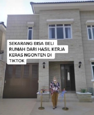 Viral, Netizen Bisa Beli Rumah dari Bikin Konten TikTok  