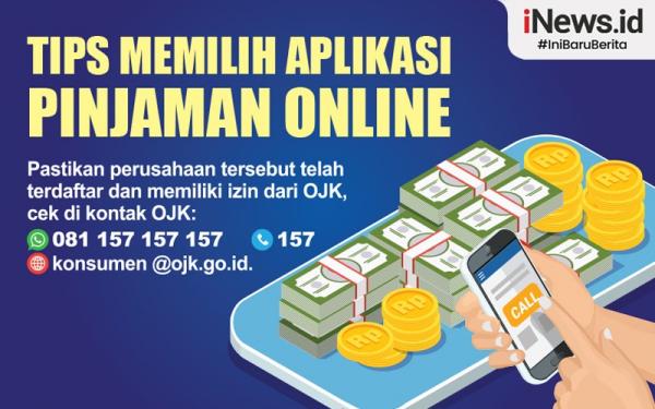 Infografis Tips Memilih Aplikasi Pinjaman Online