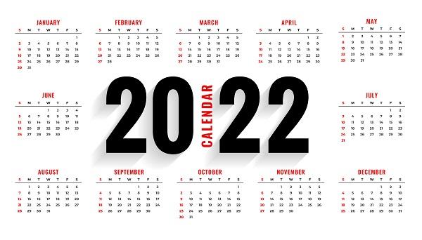 Kalender januari 2022