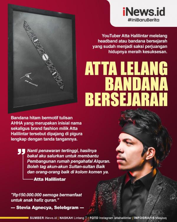 Atta lelang banda bersejarah miliknya. (Foto: tim gratis iNews.id)