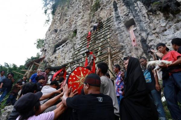 Upacara adat Rambu Solo di Tana Toraja. (Foto: SINDOnews)