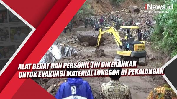 Video Alat Berat Dan Personil Tni Dikerahkan Untuk Evakuasi Material