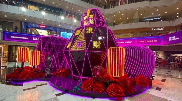 Spot foto Instagramable Imlek di mal. (foto: Istimewa)